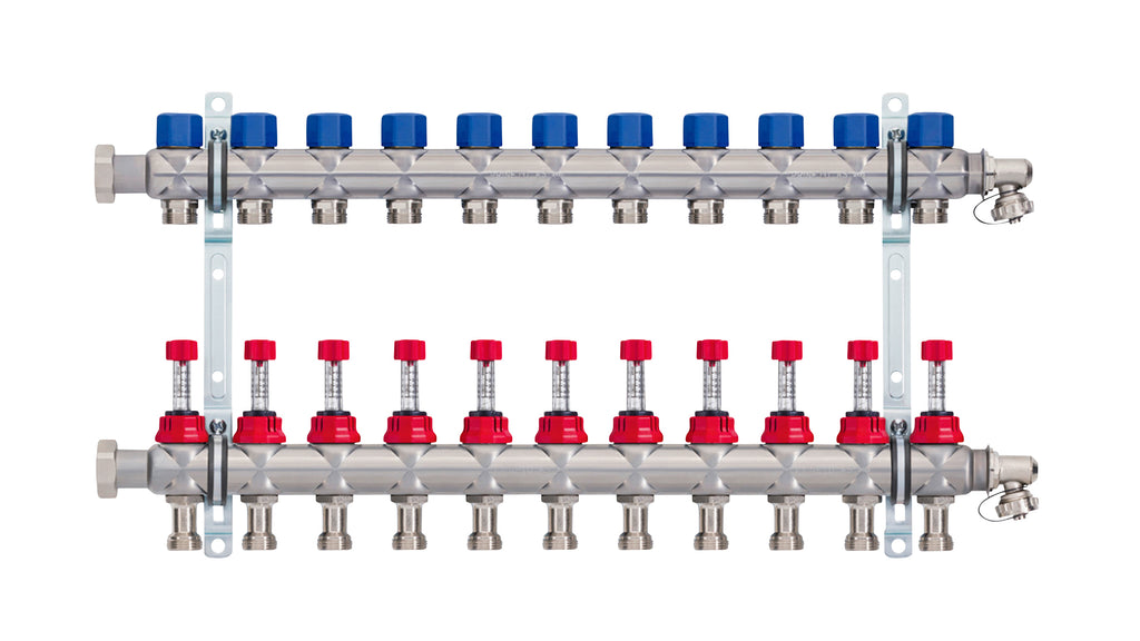 Heizkreisverteiler Edelstahl 11 Heizkreise