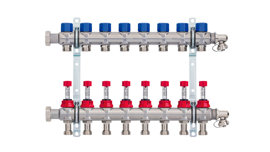 Heizkreisverteiler Edelstahl 8 Heizkreise