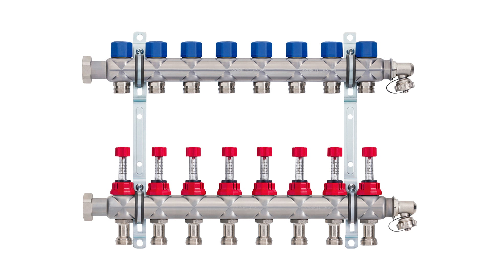 Heizkreisverteiler Edelstahl 8 Heizkreise